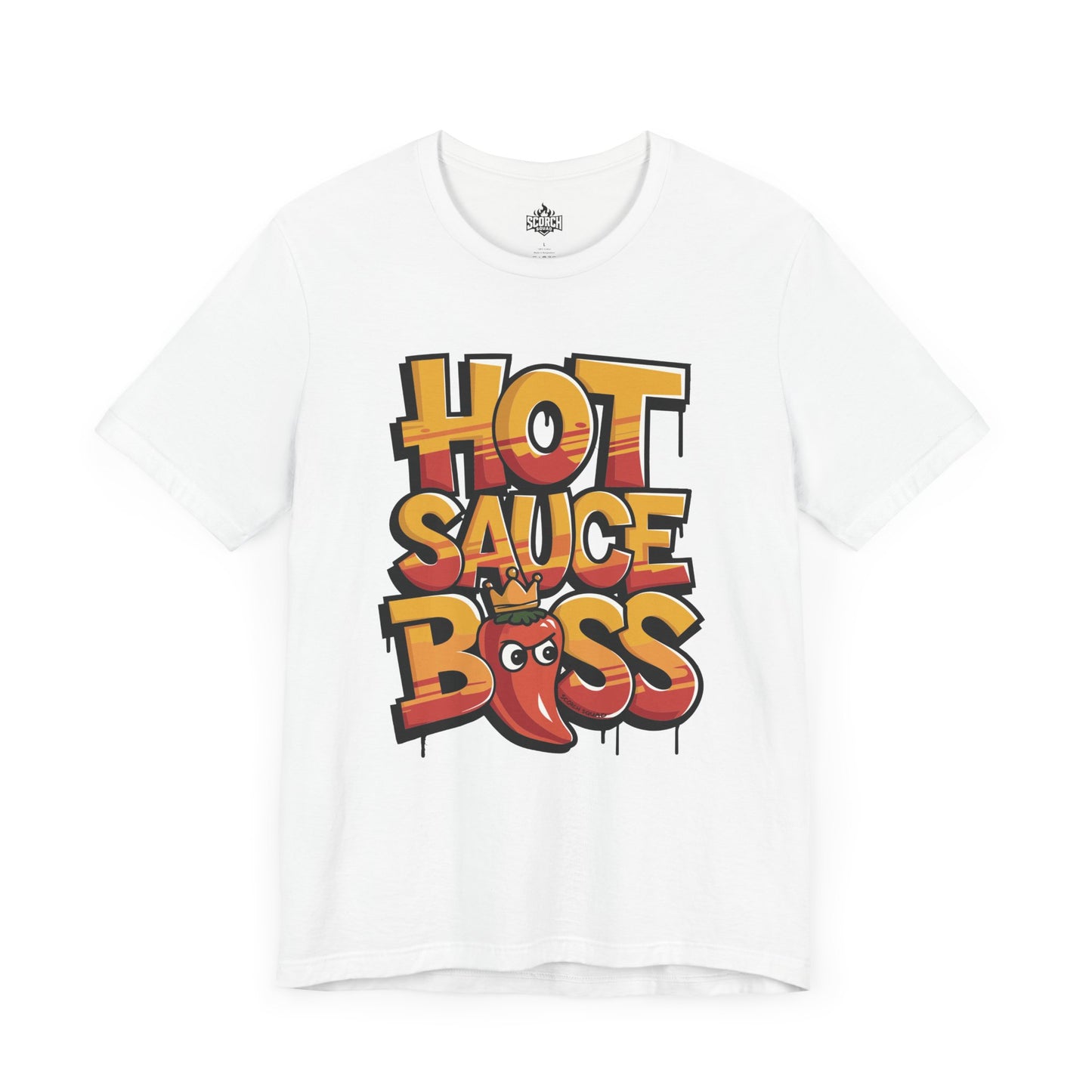 hot sauce boss white t-shirt