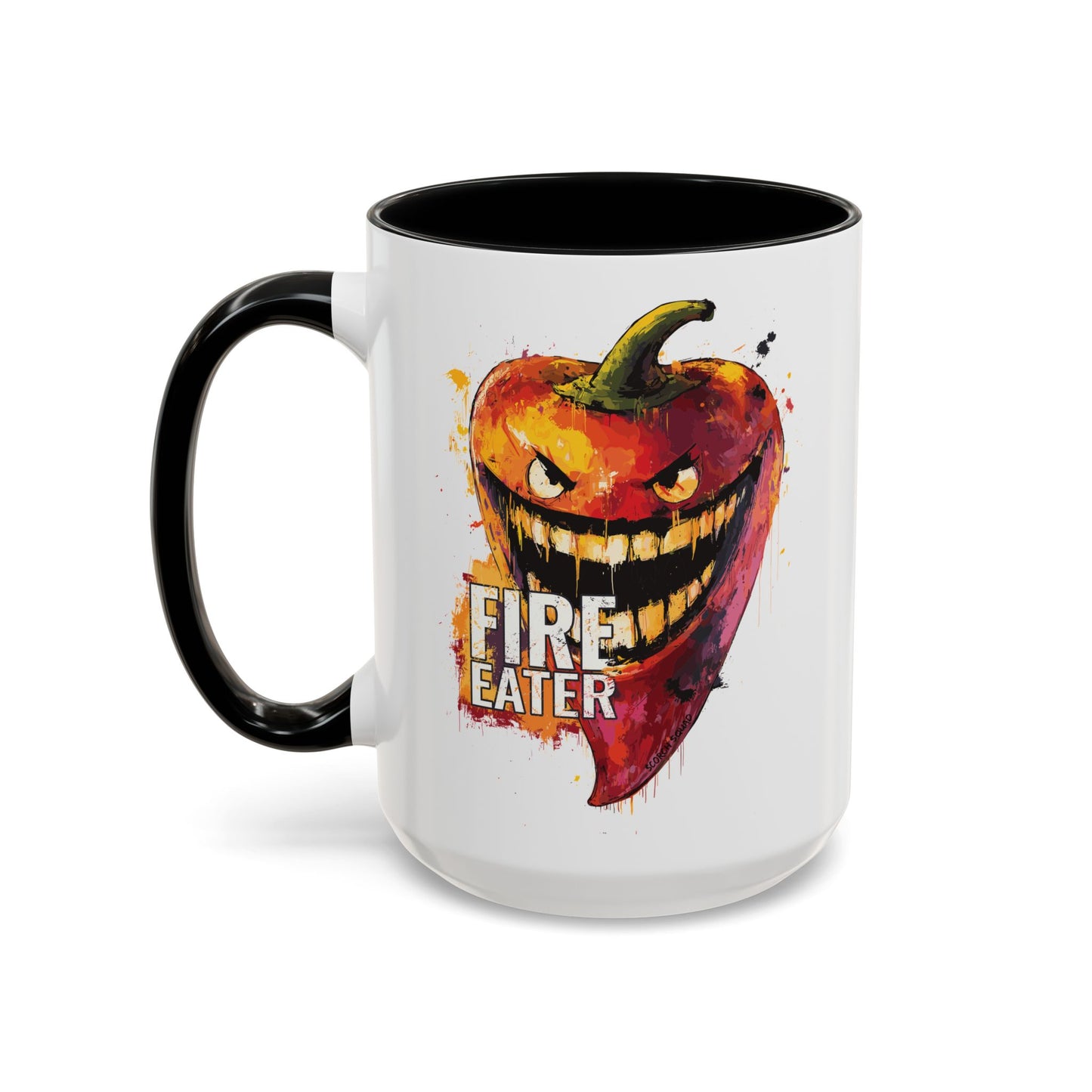 Fire Eater, Sinister Hot Pepper Accent Mug