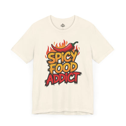 Spicy Food Addict, Fiery Short Sleeve T-Shirt