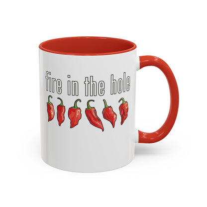 Fire In The Hole, Hot Pepper Accent Mug