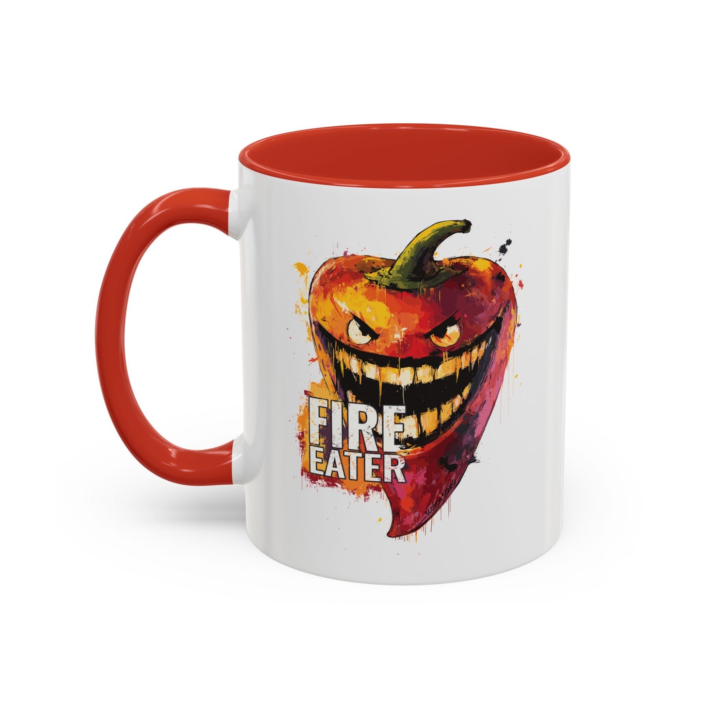 Fire Eater, Sinister Hot Pepper Accent Mug