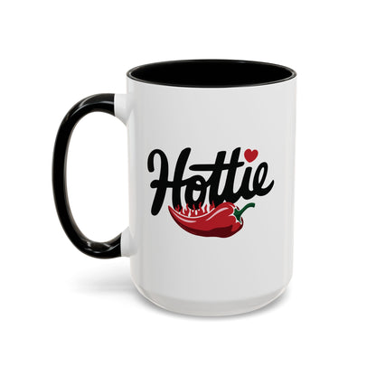 Hottie, Flaming Pepper Accent Mug