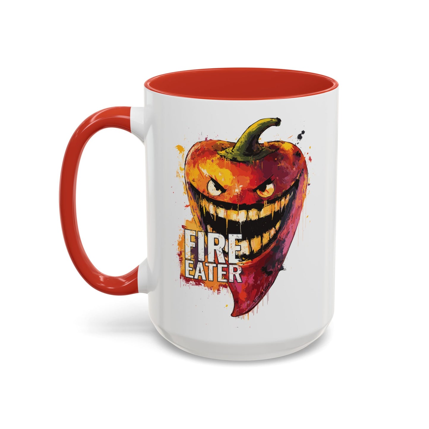 Fire Eater, Sinister Hot Pepper Accent Mug