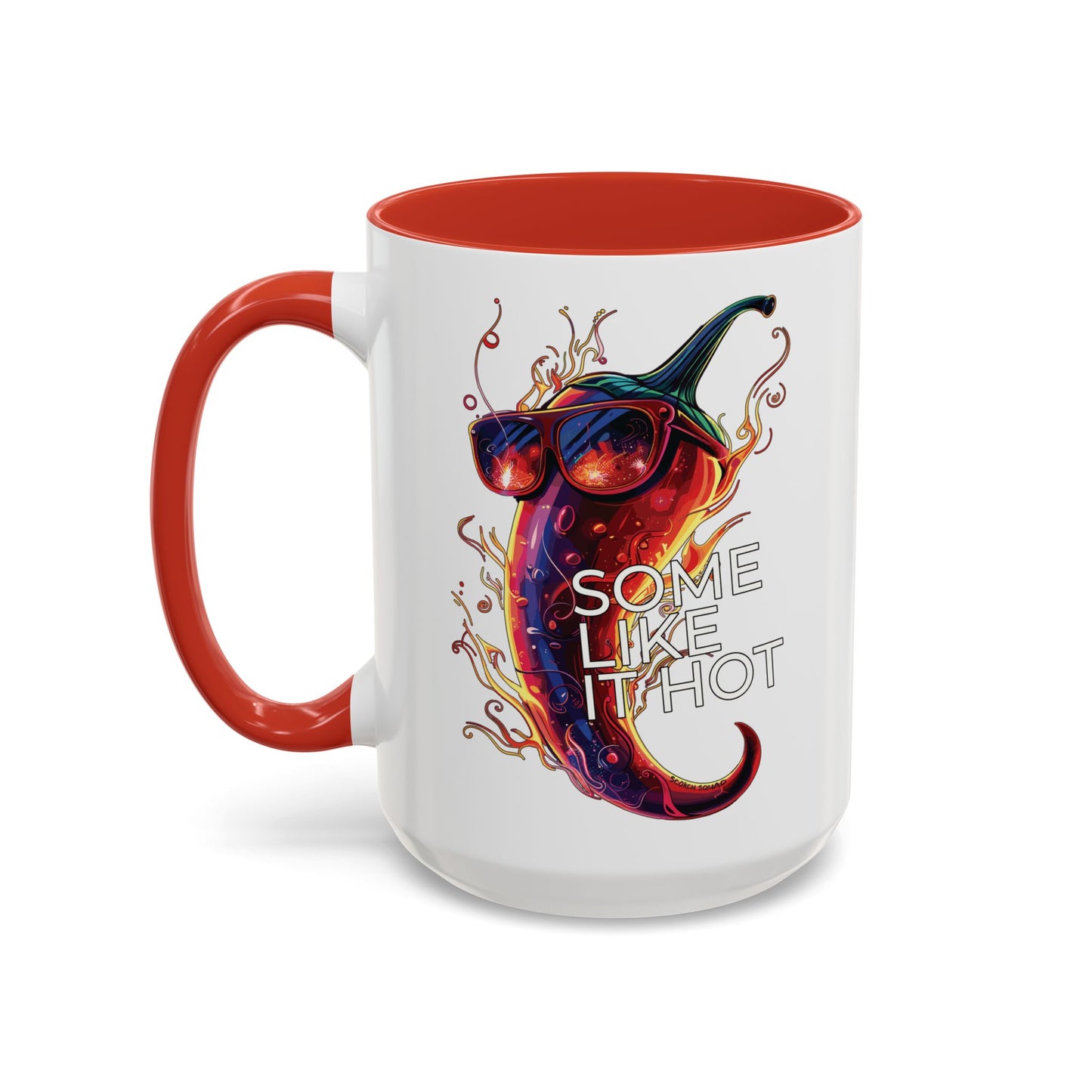 Some Like It Hot, Flaming Pepper Accent Mug