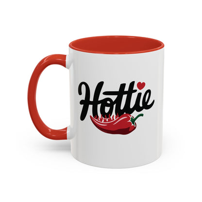 Hottie, Flaming Pepper Accent Mug