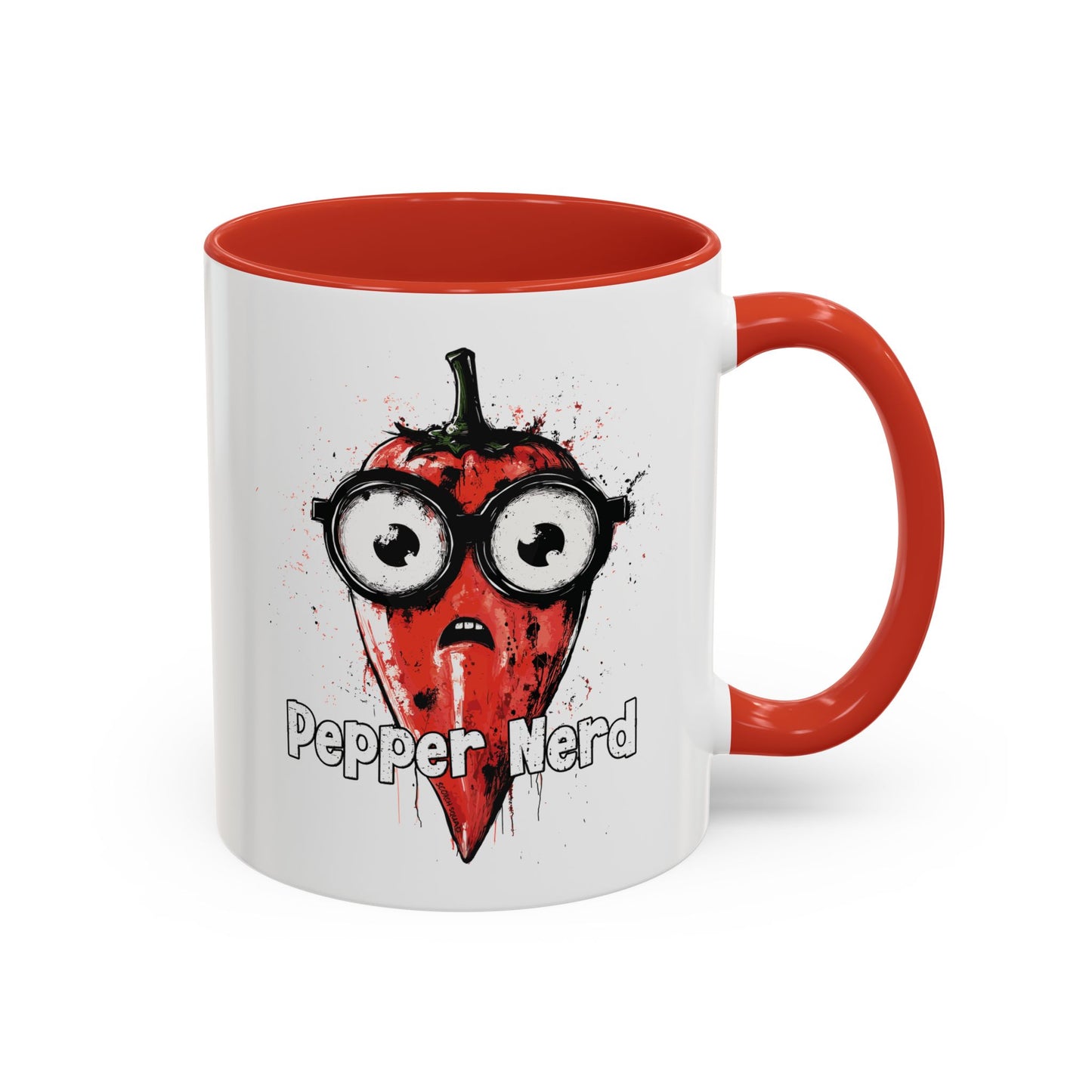 Pepper Nerd, Pepper in Glasses Accent Mug