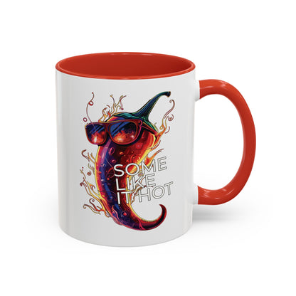 Some Like It Hot, Flaming Pepper Accent Mug