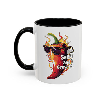 I'm Sexy And I Grow It, Hot Pepper Accent Mug