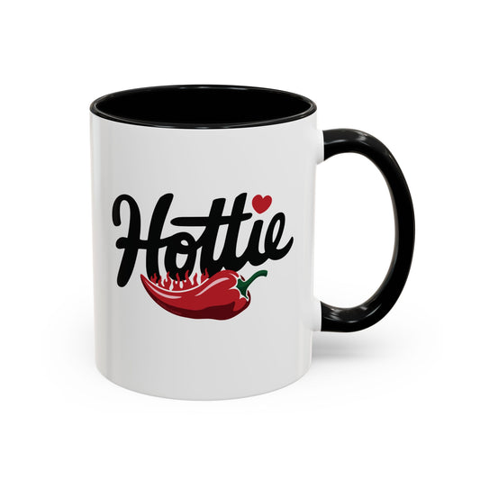 Hottie, Flaming Pepper Accent Mug