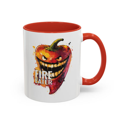 Fire Eater, Sinister Hot Pepper Accent Mug