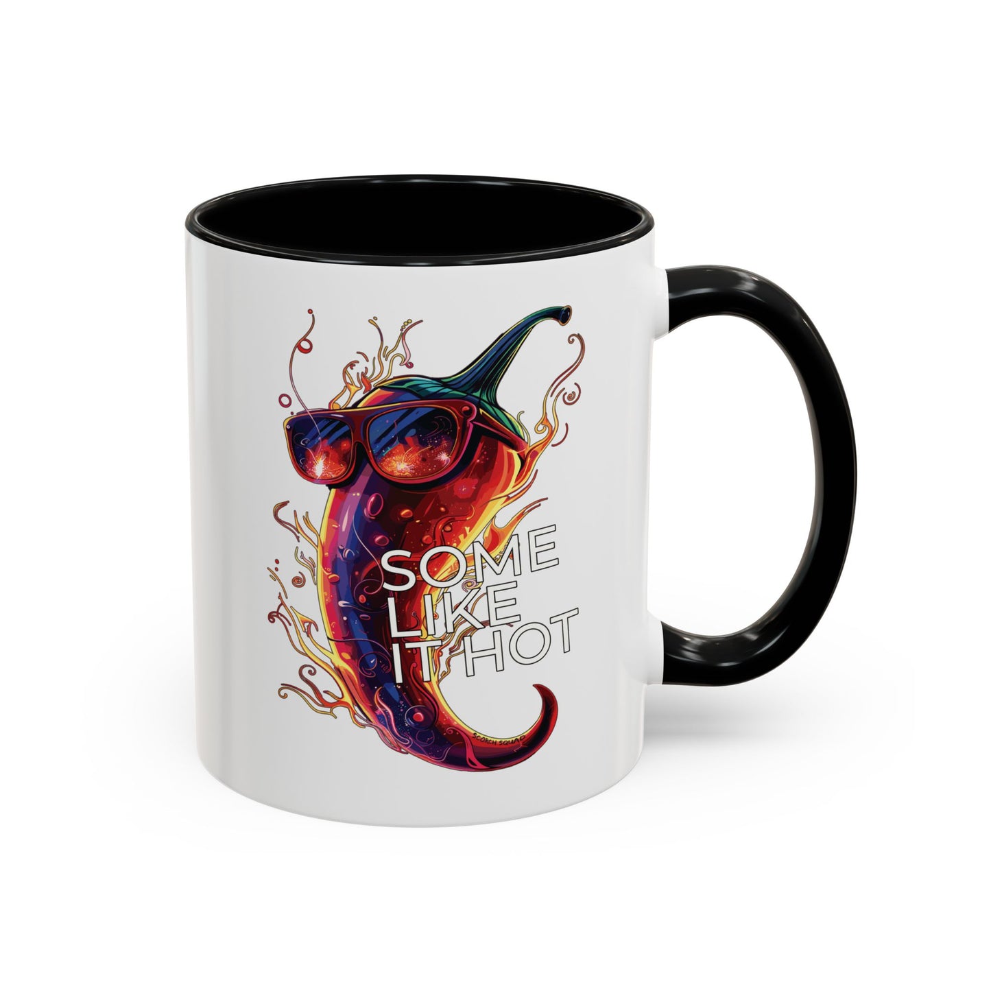 Some Like It Hot, Flaming Pepper Accent Mug