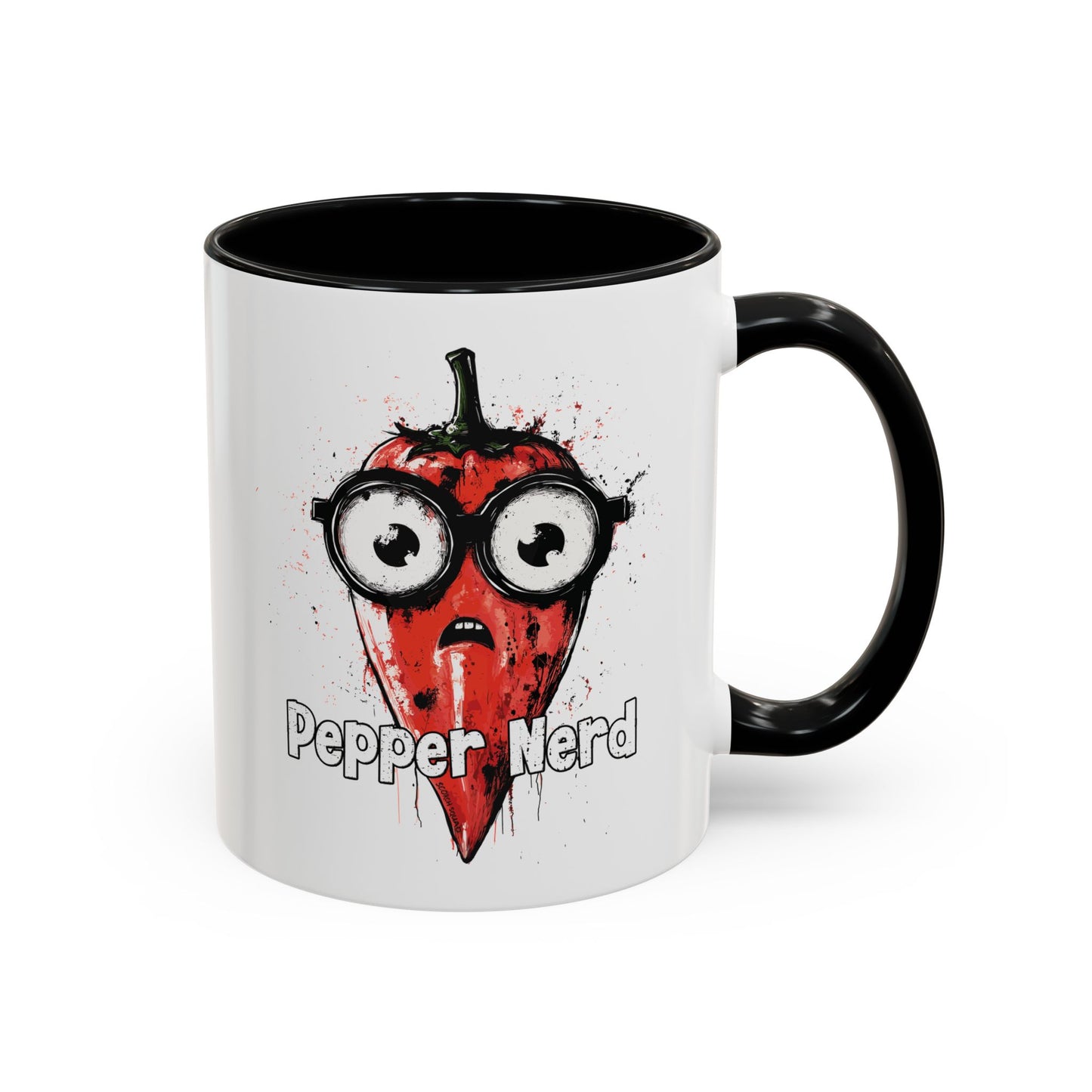 Pepper Nerd, Pepper in Glasses Accent Mug