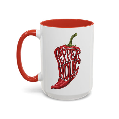 Pepperholic, Hot Chili Pepper Accent Mug