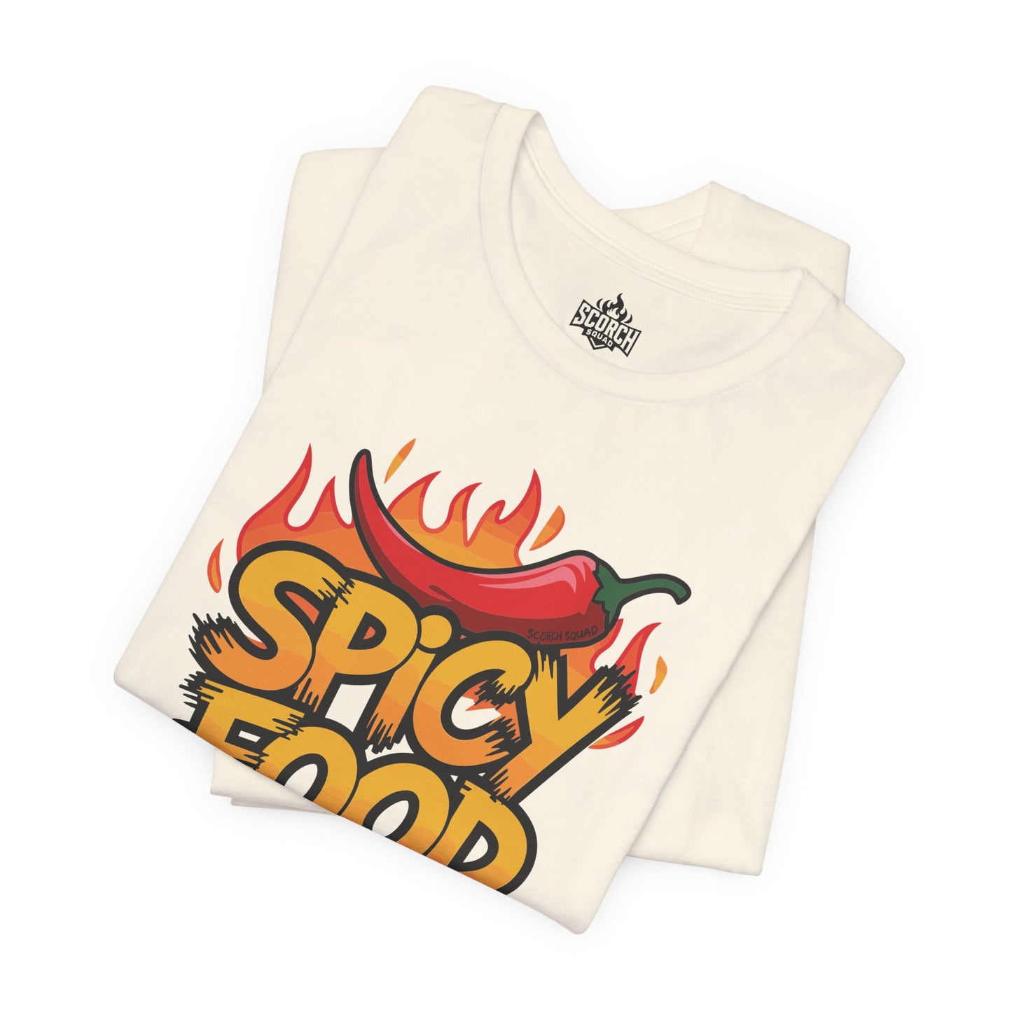 Spicy Food Addict, Fiery Short Sleeve T-Shirt