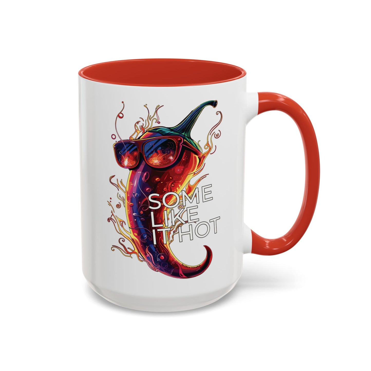 Some Like It Hot, Flaming Pepper Accent Mug