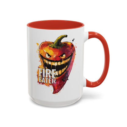 Fire Eater, Sinister Hot Pepper Accent Mug