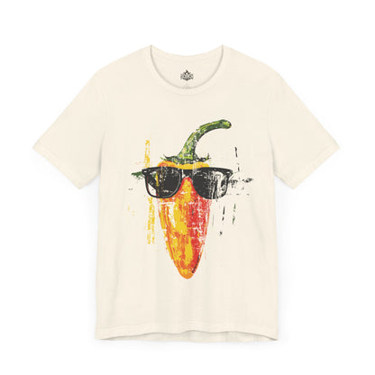 Distressed Retro Cool Pepper in Sunglasses T-Shirt