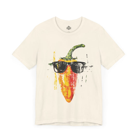 Distressed Retro Cool Pepper in Sunglasses T-Shirt