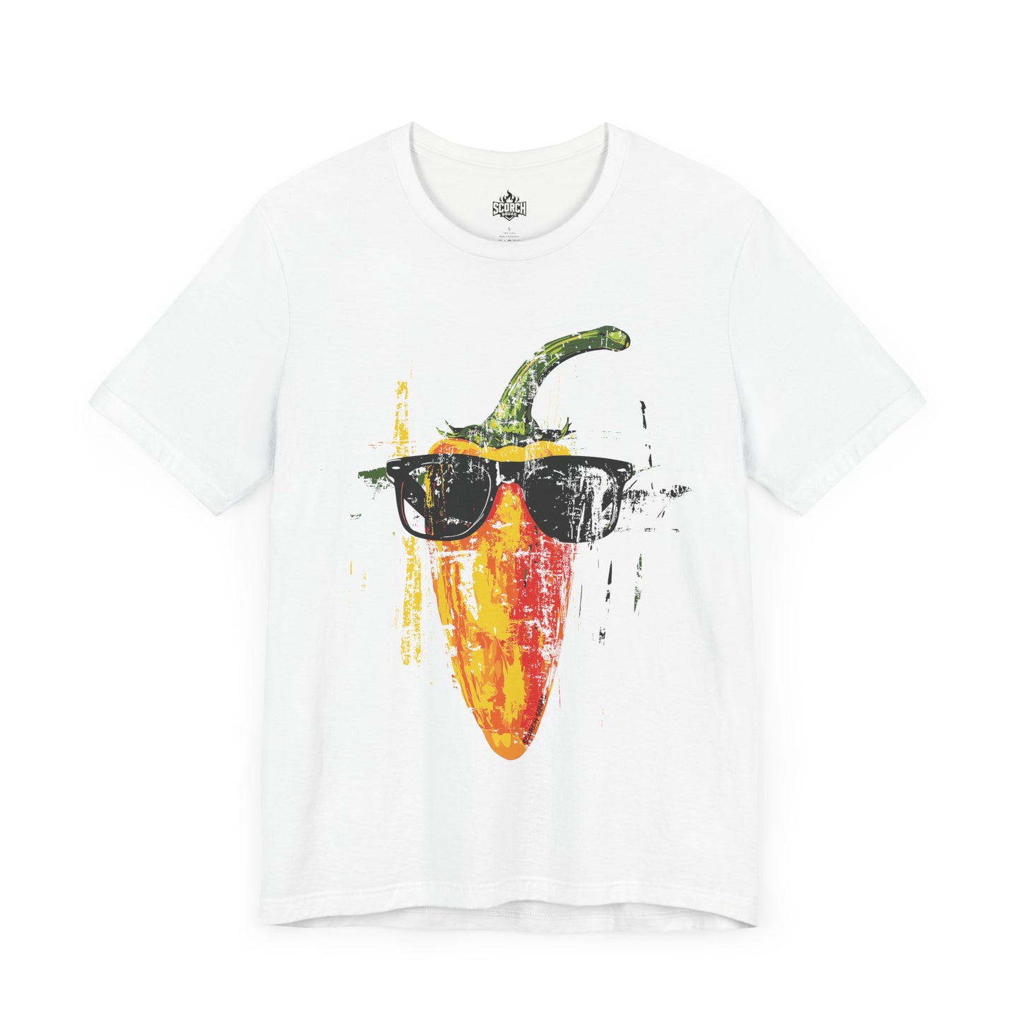 Distressed Retro Cool Pepper in Sunglasses T-Shirt