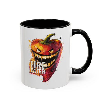 Fire Eater, Sinister Hot Pepper Accent Mug