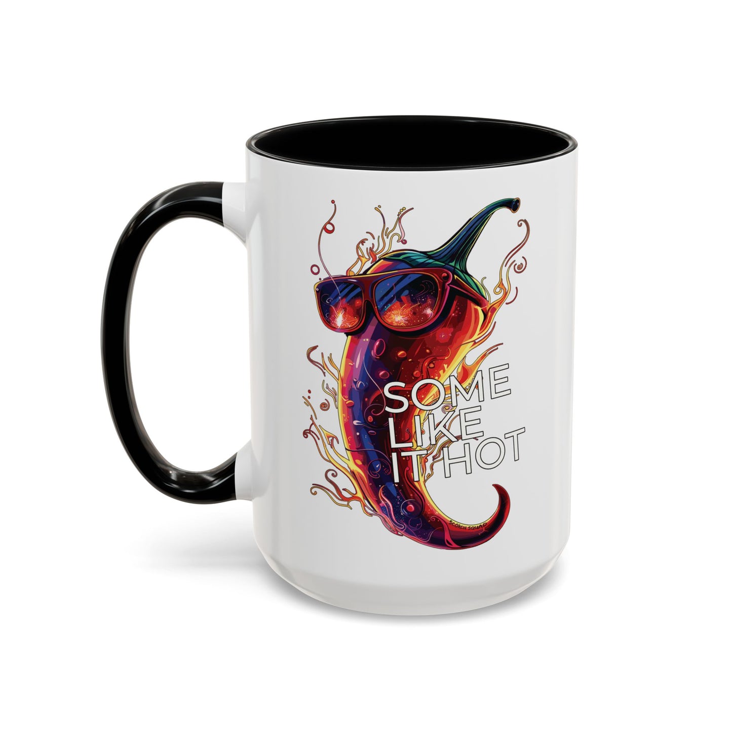 Some Like It Hot, Flaming Pepper Accent Mug