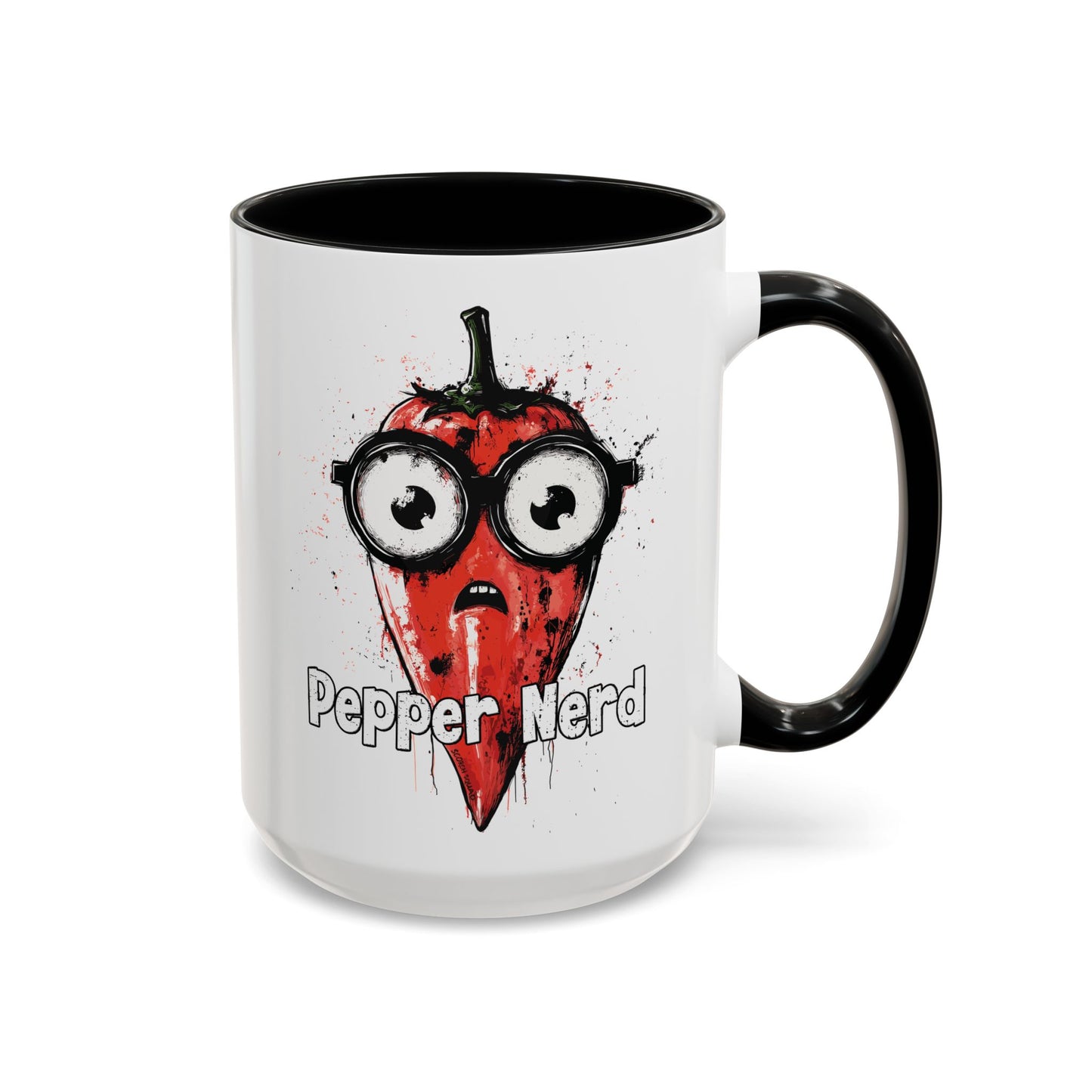 Pepper Nerd, Pepper in Glasses Accent Mug