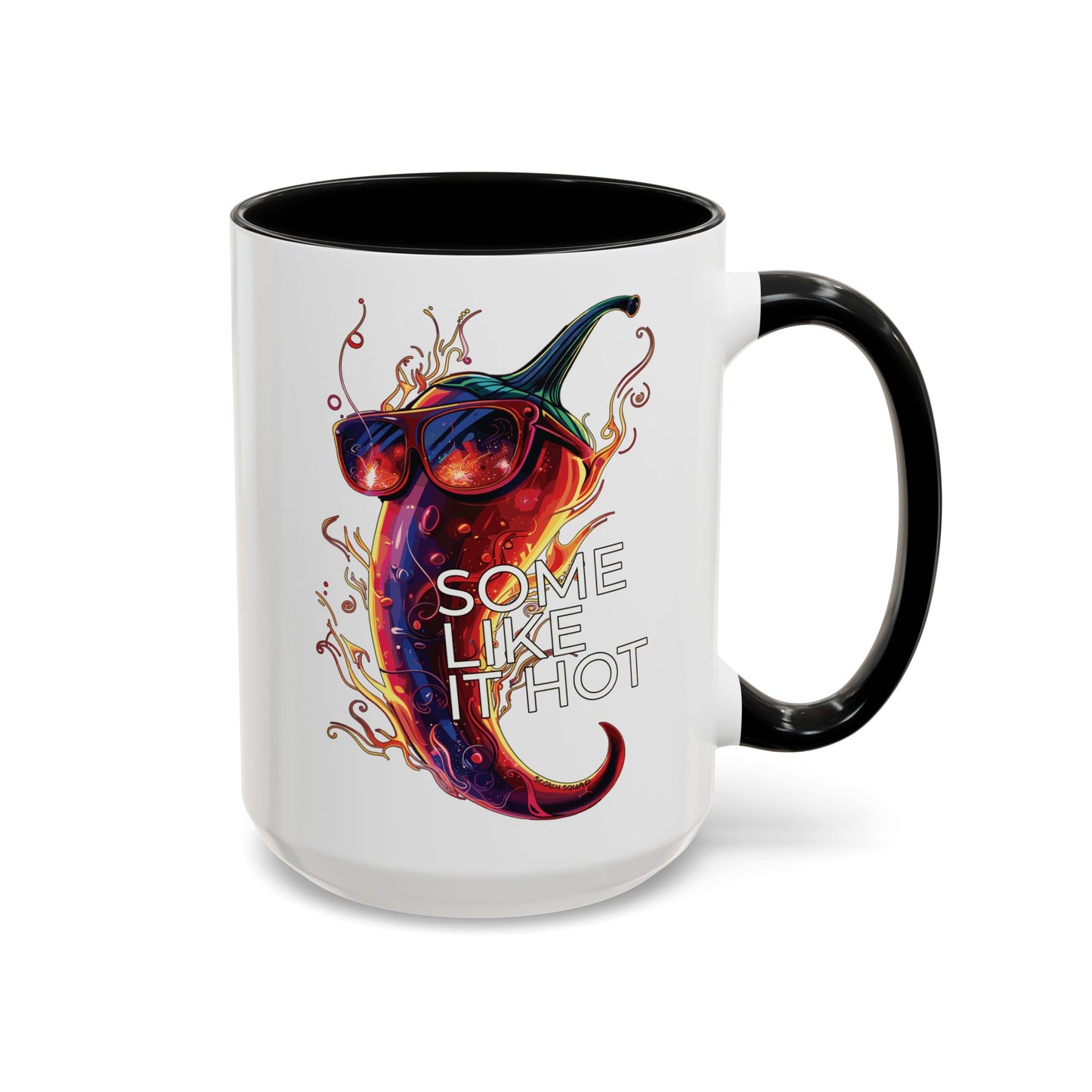 Some Like It Hot, Flaming Pepper Accent Mug