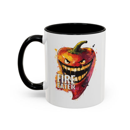 Fire Eater, Sinister Hot Pepper Accent Mug