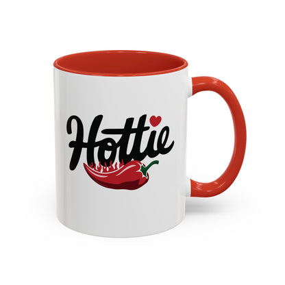 Hottie, Flaming Pepper Accent Mug