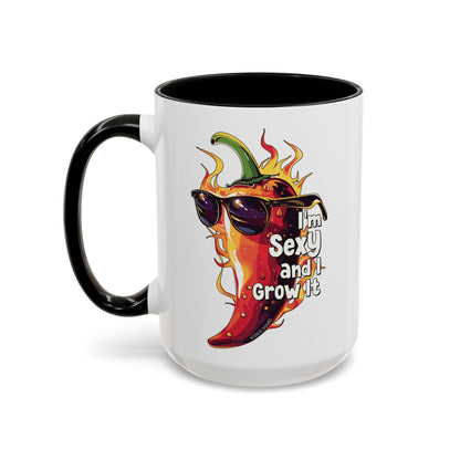 I'm Sexy And I Grow It Hot Pepper Accent Mug