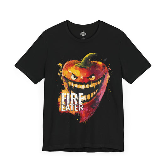 fire eater sinister hot pepper black shirt