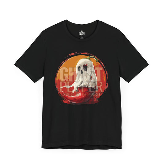 ghost pepper spice with spirit black t-shirt