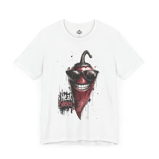 heat seeker smiling hot pepper white shirt