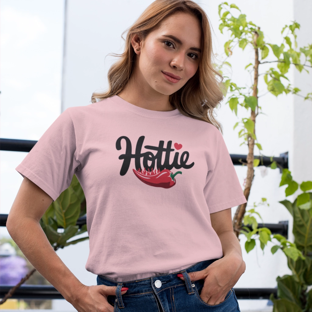 Hottie, Flaming Pepper Short Sleeve T-Shirt