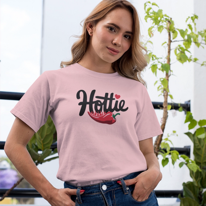 Hottie, Flaming Pepper Short Sleeve T-Shirt