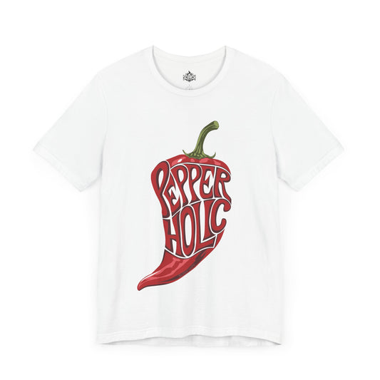 pepperholic hot pepper white t-shirt