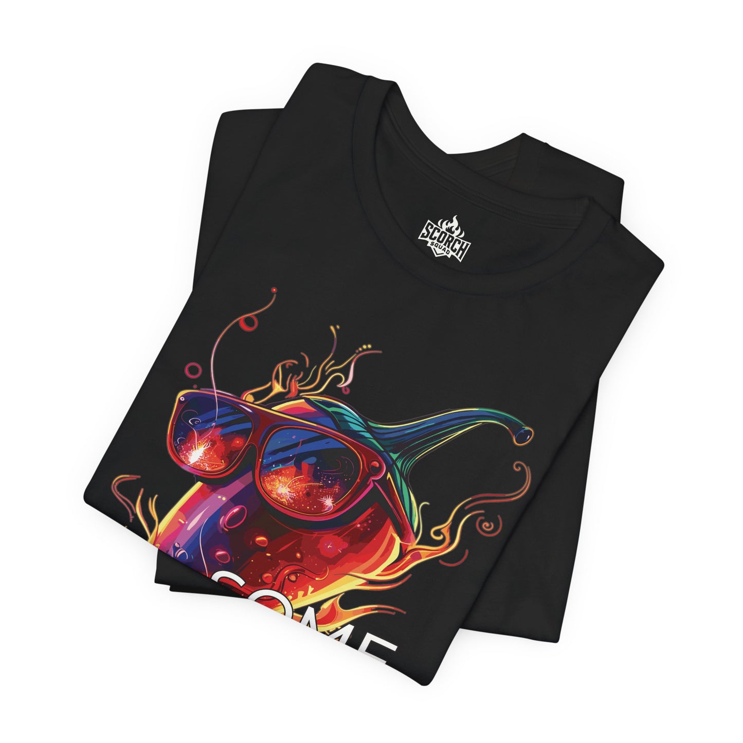 some like it hot pepper in sunglasses black t-shirt