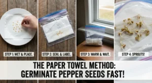 The Paper Towel Method Sprout Pepper Seeds Like a Pro (and Fast!)