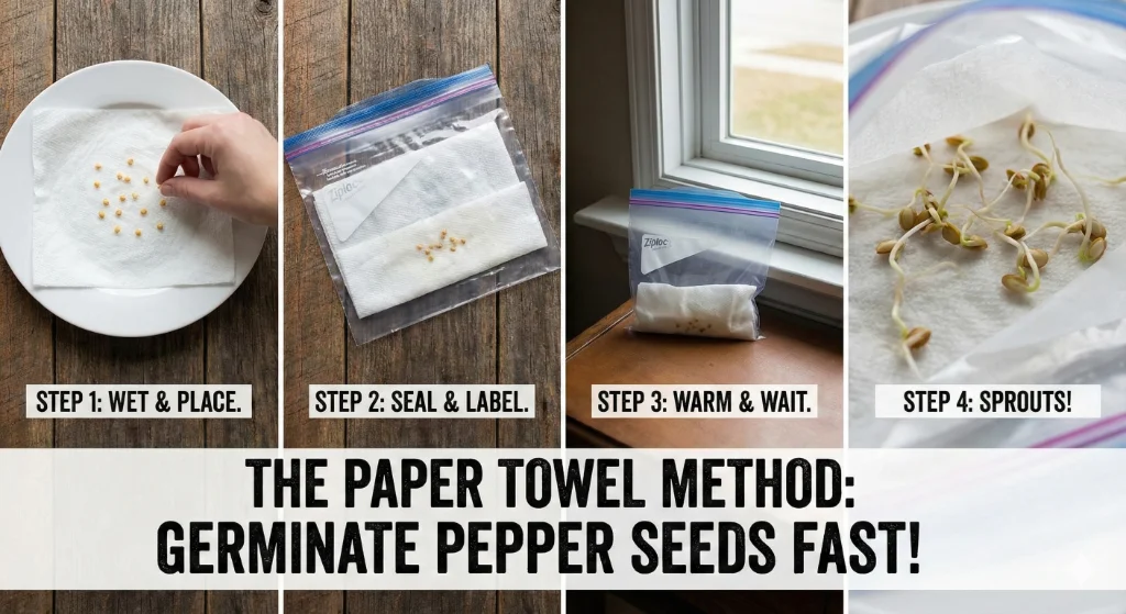 The Paper Towel Method Sprout Pepper Seeds Like a Pro (and Fast!)